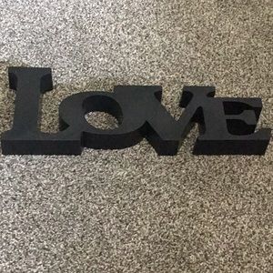 Love sign for shelf or wall